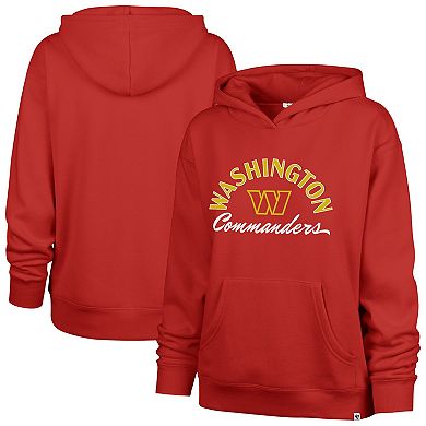 Women's '47 Red Washington Commanders Whirlwind Naomi Pullover Hoodie