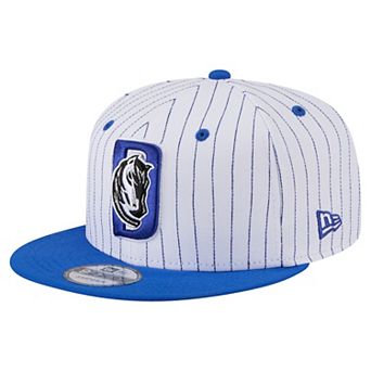 Men's New Era White Dallas Mavericks Deceptor Pinstripe 9FIFTY Snapback Hat