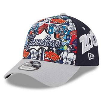 Men's New Era Navy/Gray New York Yankees 2025 MLB Diamond Hero Edition A-Frame 9FORTY Adjustable Hat