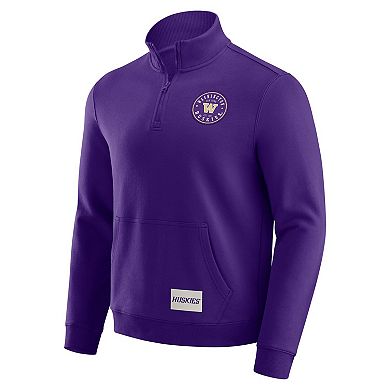 Men's Darius Rucker Collection by Fanatics Purple Washington Huskies Quarter-Zip Pullover