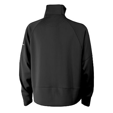 Women's Columbia Black Carolina Hurricanes Wickhams Hills Raglan Omni-Wick Half-Zip Pullover