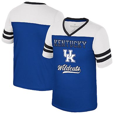 Girls Youth Colosseum Royal Kentucky Wildcats Princess Bubblegum Bling T-Shirt