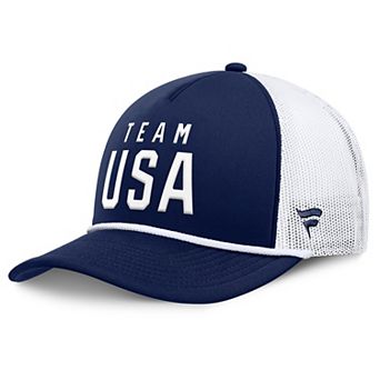 Men's Fanatics Navy Team USA Foam Front Adjustable Trucker Hat