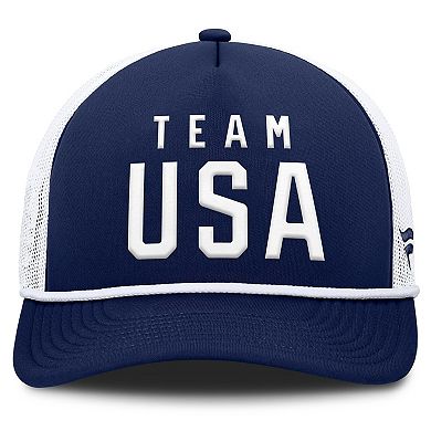 Men's Fanatics Navy Team USA Foam Front Adjustable Trucker Hat