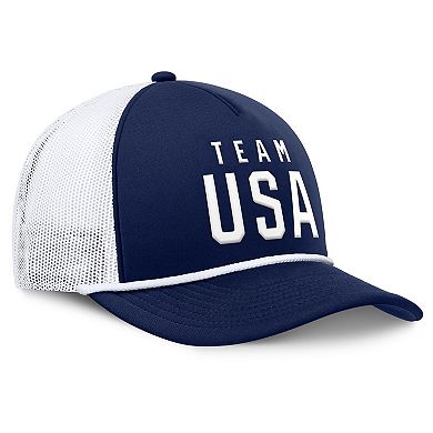 Men's Fanatics Navy Team USA Foam Front Adjustable Trucker Hat