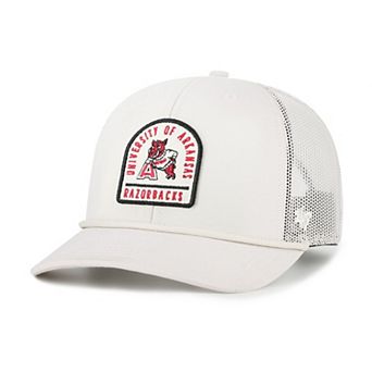 Unisex '47 Cream Arkansas Razorbacks Core & Inline Gravestone Adjustable Trucker Hat