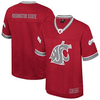 Men's Colosseum Crimson Washington State Cougars Nothing But The Hits Football Jersey