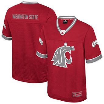 Men's Colosseum Crimson Washington State Cougars Nothing But The Hits Football Jersey