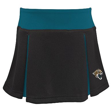 Girls Youth Teal Jacksonville Jaguars Spirit Two-Piece Cheerleader Set