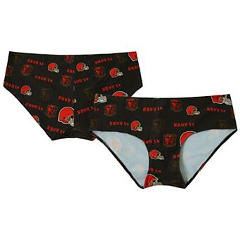 Women's Concepts Sport Brown Cleveland Browns Mosaic Allover Print Knit Panty