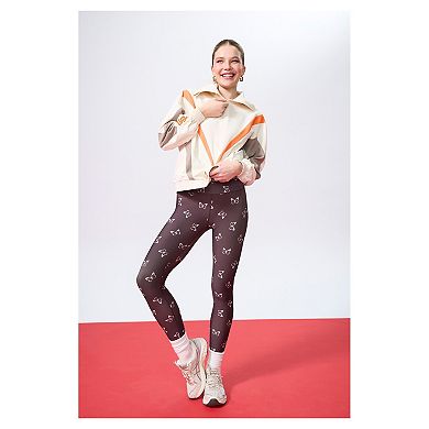 Women's Terez Cream San Francisco Giants Ripstop Chevron Quarter-Zip Pullover