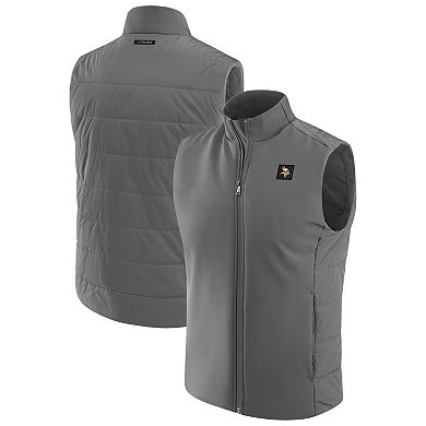 Men's J. Palmer Graphite Minnesota Vikings Front Office Full-Zip Vest