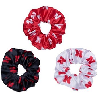 ZooZatz Nebraska Huskers Luxe Scrunchie Three-Piece Set