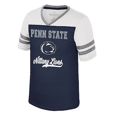 Girls Youth Colosseum Navy Penn State Nittany Lions Princess Bubblegum Bling T-Shirt