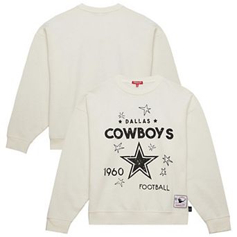 Women's Fanatics Cream Dallas Cowboys Plus Size Shooting Star Pullover Sweatshirt