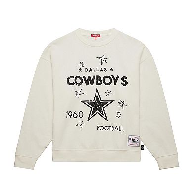 Women's Fanatics Cream Dallas Cowboys Plus Size Shooting Star Pullover Sweatshirt
