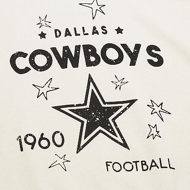 Women's Fanatics Cream Dallas Cowboys Plus Size Shooting Star Pullover Sweatshirt