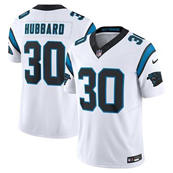 Men's Nike Chuba Hubbard White Carolina Panthers Vapor F.U.S.E. Limited Jersey