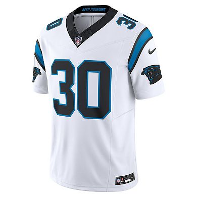 Men's Nike Chuba Hubbard White Carolina Panthers Vapor F.U.S.E. Limited Jersey