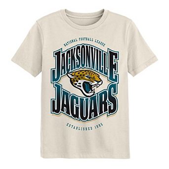 Youth Outerstuff Cream Jacksonville Jaguars Huddle T-Shirt