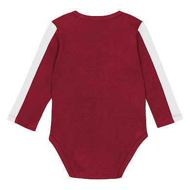 Infant Outerstuff Crimson/White Alabama Crimson Tide Double Down Bodysuit and Pants 3-Piece Set