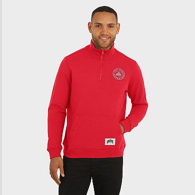 Men's Darius Rucker Collection by Fanatics Scarlet Ohio State Buckeyes Quarter-Zip Pullover