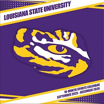 LSU Tigers 12�۝ x 12�۝ 2026 Team Wall Calendar