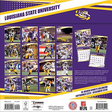 LSU Tigers 12 ۝ x 12 ۝ 2026 Team Wall Calendar