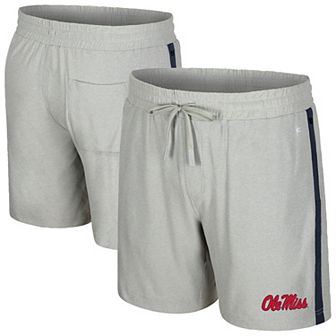 Men's Colosseum Gray Ole Miss Rebels Mac Shorts