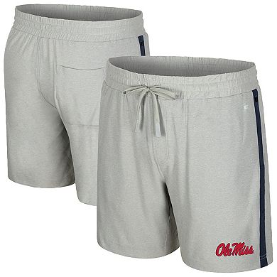 Men's Colosseum Gray Ole Miss Rebels Mac Shorts