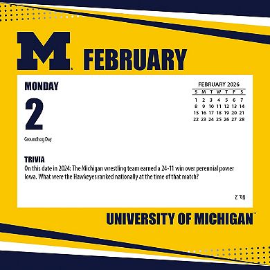 Michigan Wolverines 2026 Box Calendar