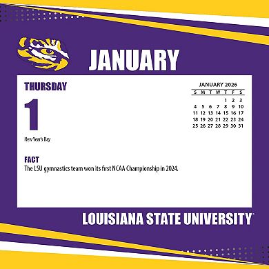 LSU Tigers 2026 Box Calendar