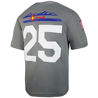 Youth Nike #25 Gray Air Force Falcons APLS Fighting Falcon Collection Football Game Jersey