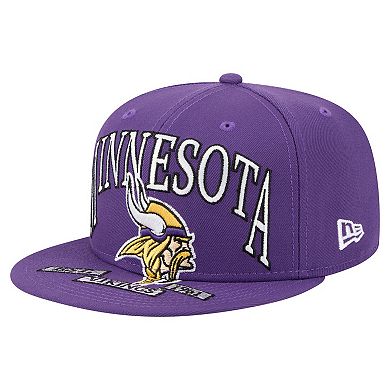 Men's New Era Purple Minnesota Vikings Oversized 59FIFTY Fitted Hat