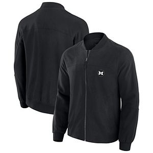 Men's Nike Black Michigan Wolverines Performance Full-Zip Woven Jacket