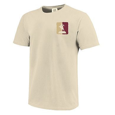 Unisex Image One Natural Florida State Seminoles Hyper Local Statue T-Shirt