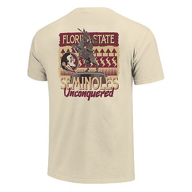 Unisex Image One Natural Florida State Seminoles Hyper Local Statue T-Shirt