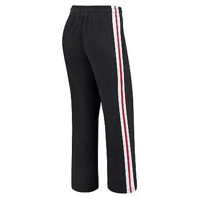Women's WEAR by Erin Andrews Black San Francisco 49ers Color-Block Straight Leg Pants