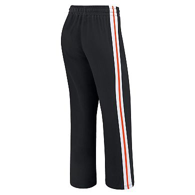 Women's WEAR by Erin Andrews Black Cincinnati Bengals Color-Block Straight Leg Pants