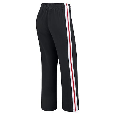 Women's WEAR by Erin Andrews Black Atlanta Falcons Color-Block Straight Leg Pants