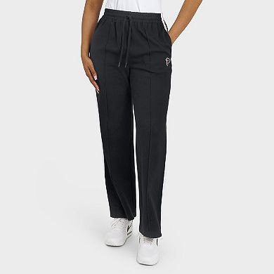 Women's WEAR by Erin Andrews Black Atlanta Falcons Color-Block Straight Leg Pants