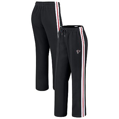 Women's WEAR by Erin Andrews Black Atlanta Falcons Color-Block Straight Leg Pants