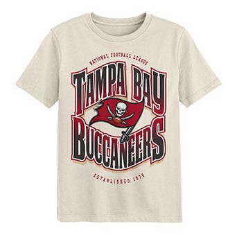 Youth Outerstuff Cream Tampa Bay Buccaneers Huddle T-Shirt