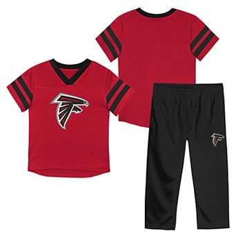 Toddler Outerstuff Red/Black Atlanta Falcons Red Zone T-Shirt & Pants Set