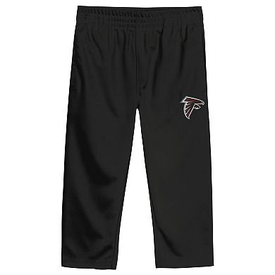 Toddler Outerstuff Red/Black Atlanta Falcons Red Zone V-Neck T-Shirt & Pants Set