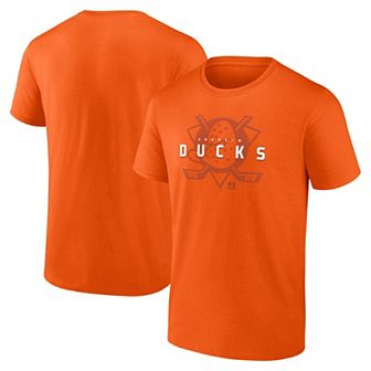 Men's Logo Athletic Orange Anaheim Ducks Coordinate T-Shirt