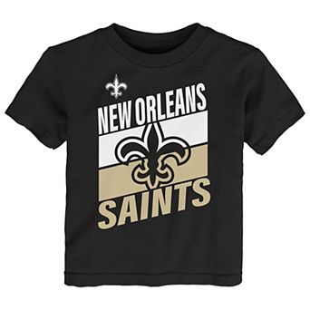 Toddler Outerstuff Black New Orleans Saints Teamwork T-Shirt