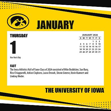 Iowa Hawkeyes 2026 Box Calendar