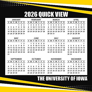 Iowa Hawkeyes 2026 Box Calendar