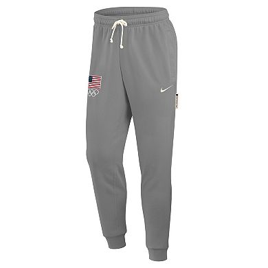 Men's Nike Gray Team USA Standard Issue Dri-FIT Taper Sweatpants